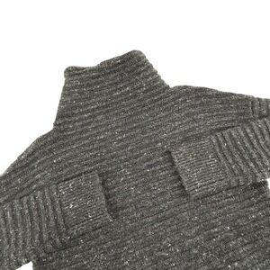 Madewell Speckled Turtleneck Sweater Charcoal Gray Wool Blend Size Small Knit